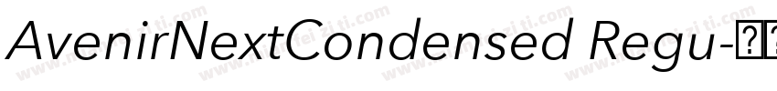 AvenirNextCondensed Regu字体转换